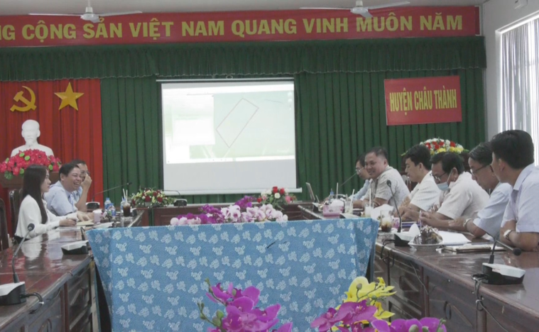Huyện Châu Thành Tỉnh Sóc Trăng làm việc với nhà đầu tư về dự án cung cấp nước sạch