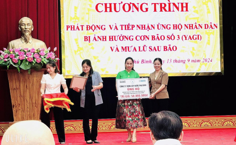 CA Water và các Công ty thành viên đồng hành cùng chính quyền địa phương hỗ trợ người dân bị ảnh hưởng bởi cơn bão số 3 (Yagi)