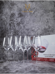 Bộ 6 Ly Thuỷ Tinh Rượu Vang Bohemia 600ml