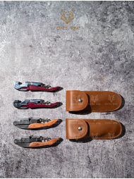 Bộ dụng cụ khui rượu bằng da