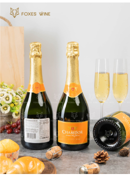 Rượu Vang Nổ Không Độ Đào Chamdor Sparkling Peach Grape Juice