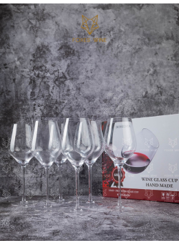 Bộ 6 Ly Thuỷ Tinh Rượu Vang Bohemia 600ml